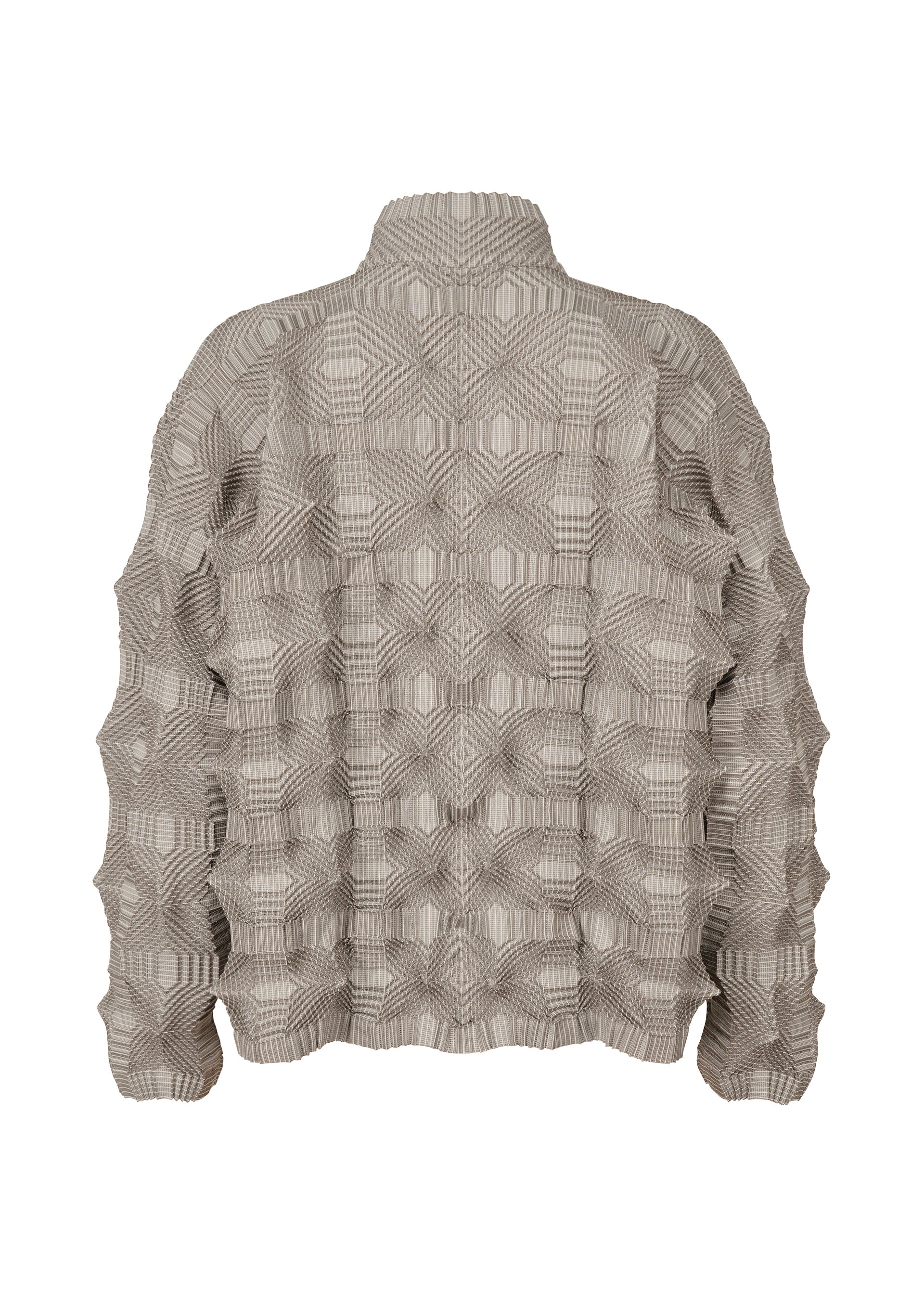 A detail shot of the A-POC ABLE ISSEY MIYAKE TYPE O 016 jacket.