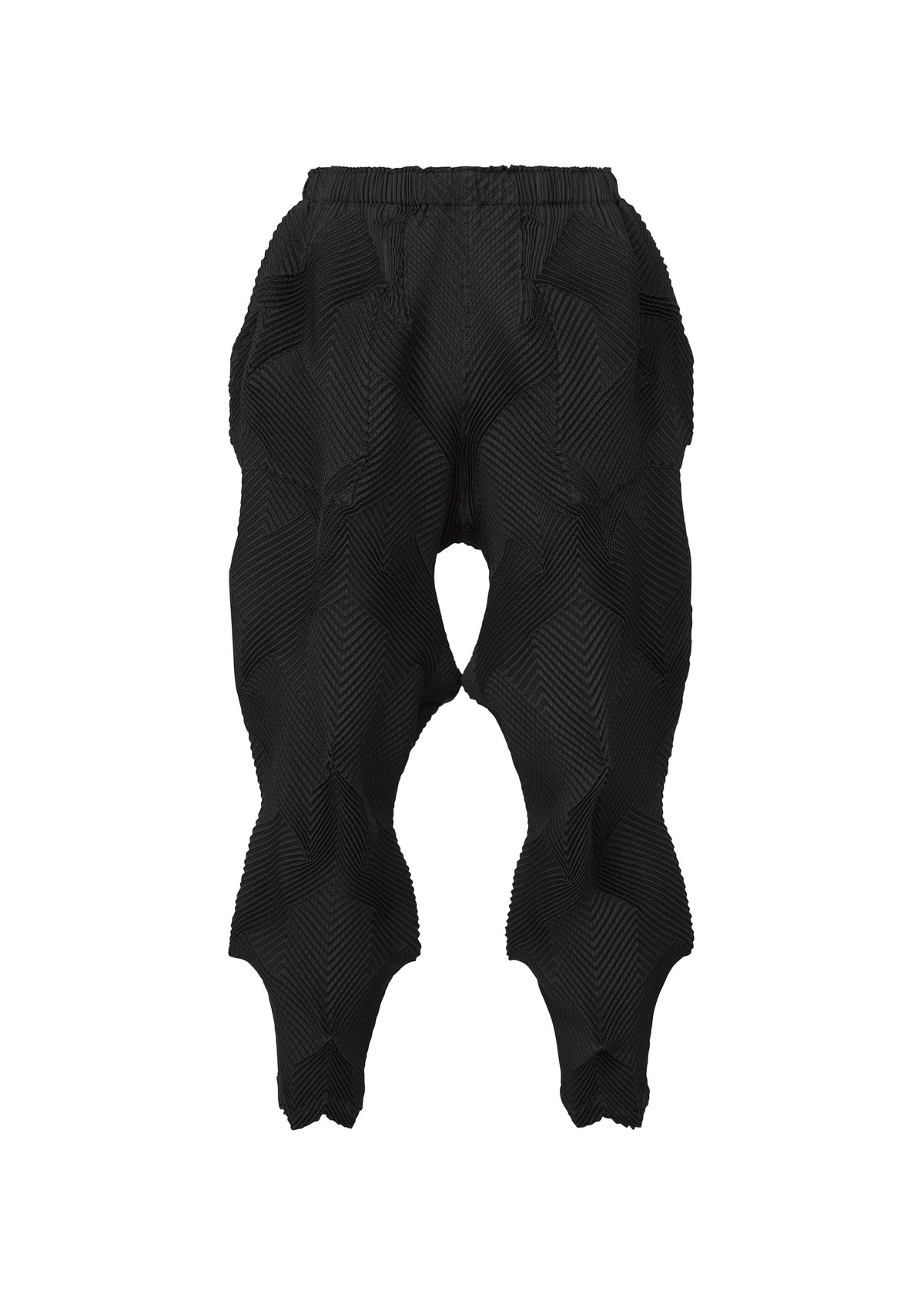 A product shot of the A-POC ABLE ISSEY MIYAKE TYPE O 010 trousers in black (15).