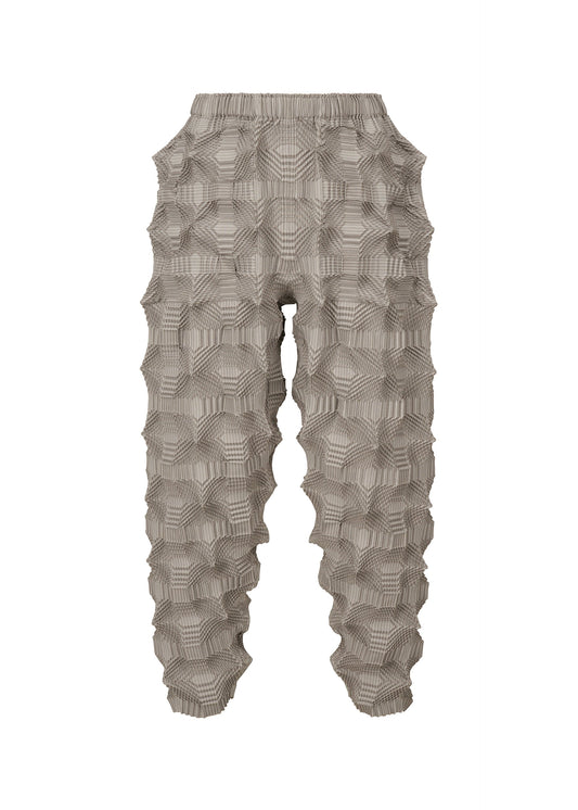 A product shot of the A-POC ABLE ISSEY MIYAKE TYPE O 016 trousers in greige (43).