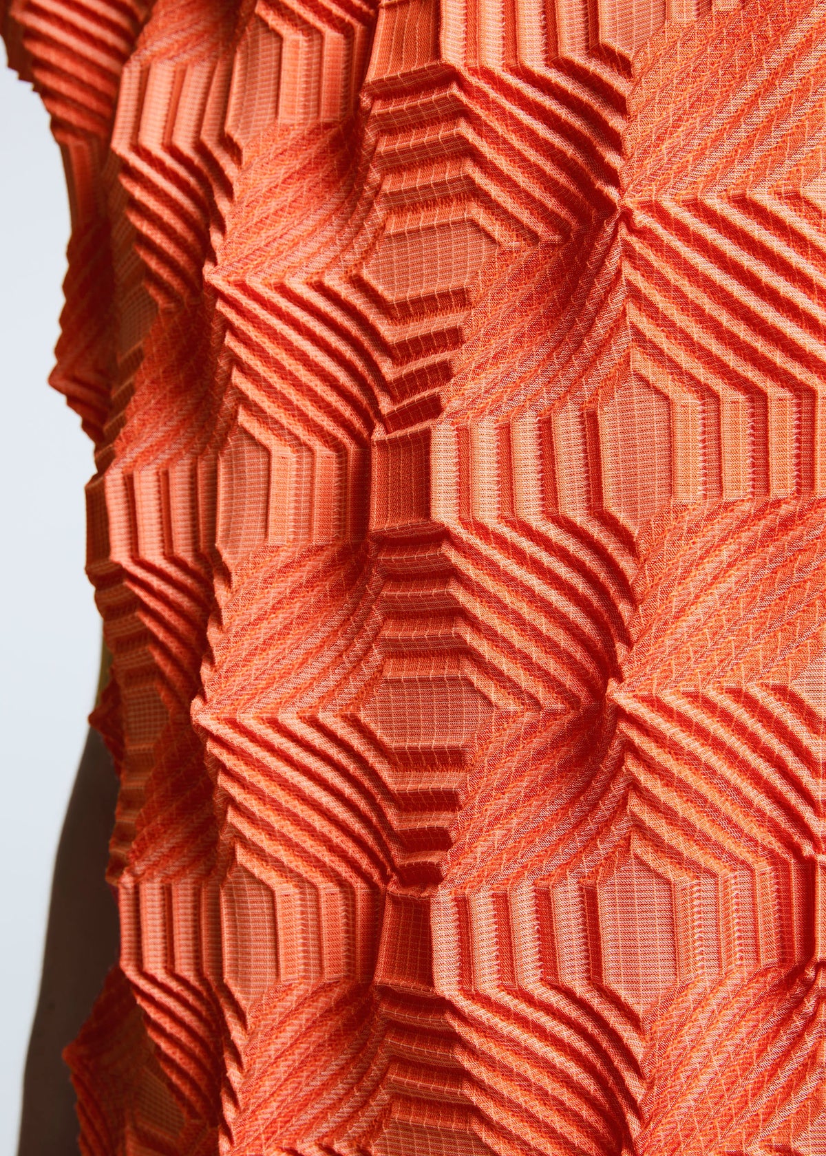 A model wears the A-POC ABLE ISSEY MIYAKE TYPE O 016 dress.