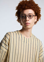A model wears the A-POC ABLE ISSEY MIYAKE TYPE W 007 1 shirt.
