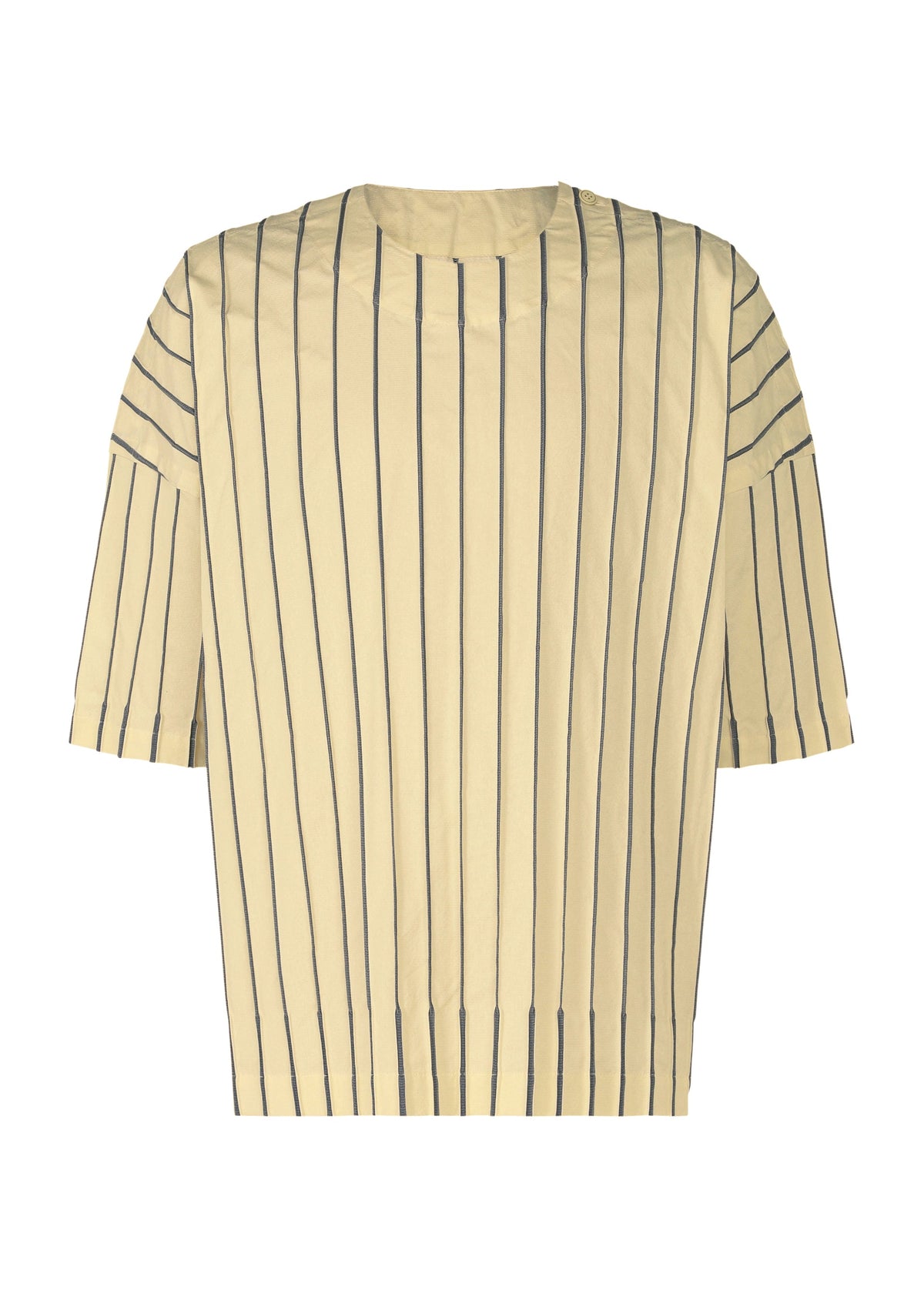 A product shot of the A-POC ABLE ISSEY MIYAKE TYPE W 007 1 shirt in ivory x navy (08).