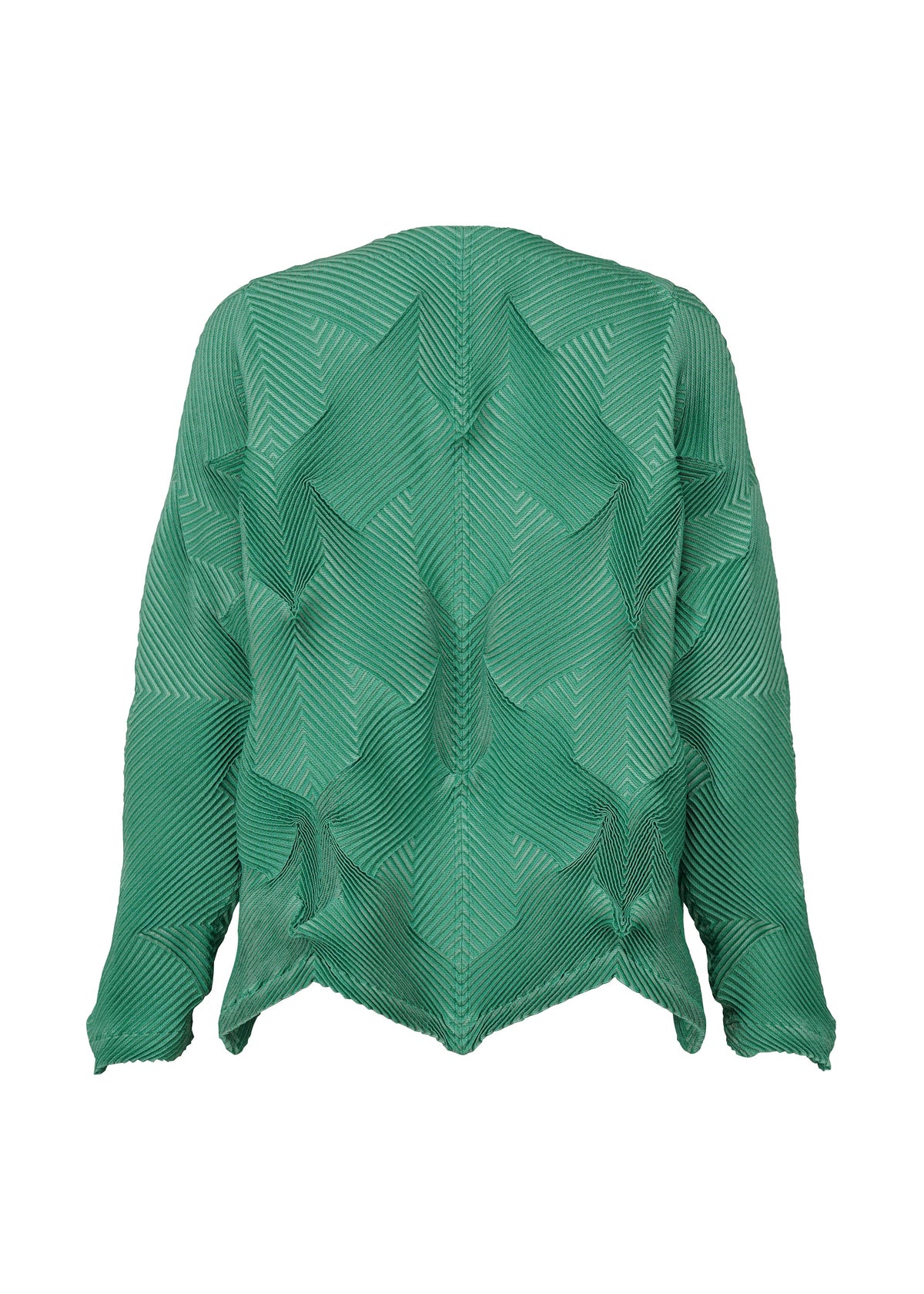 A detail shot of the A-POC ABLE ISSEY MIYAKE TYPE O 010 cardigan.