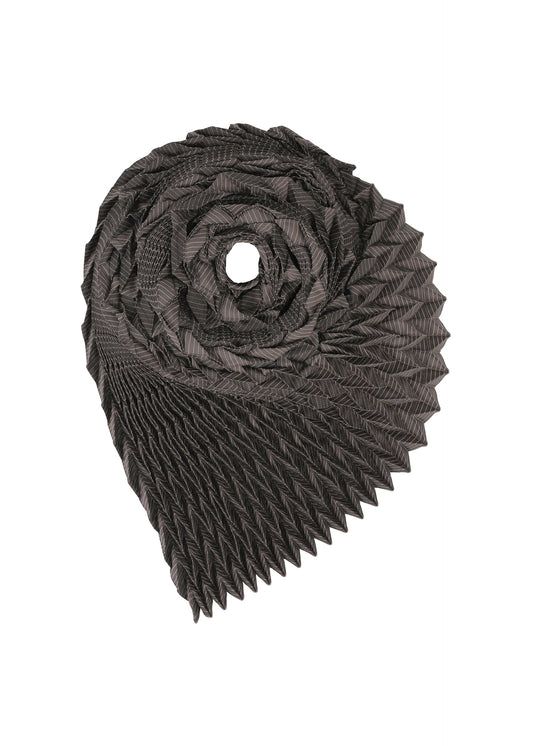 A product shot of the A-POC ABLE ISSEY MIYAKE TYPE O STOLE accessories in greyish brown (45).