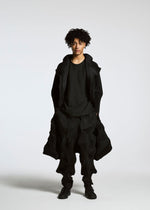 A model wears the A-POC ABLE ISSEY MIYAKE TYPE O 020 coat.