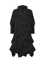 A product shot of the A-POC ABLE ISSEY MIYAKE TYPE O 020 coat in black (15).
