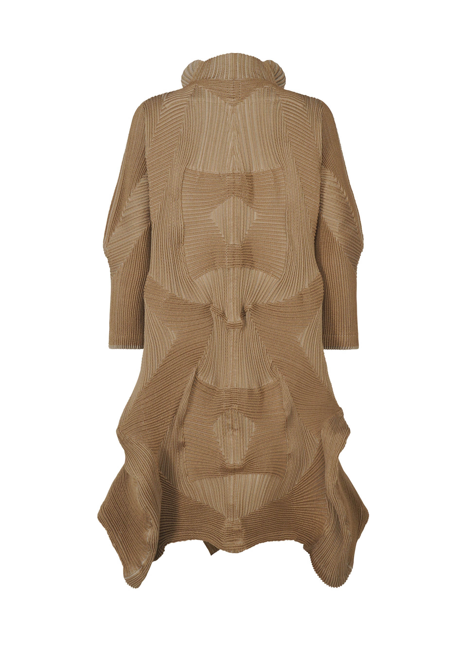 A detail shot of the A-POC ABLE ISSEY MIYAKE TYPE O 020 coat.