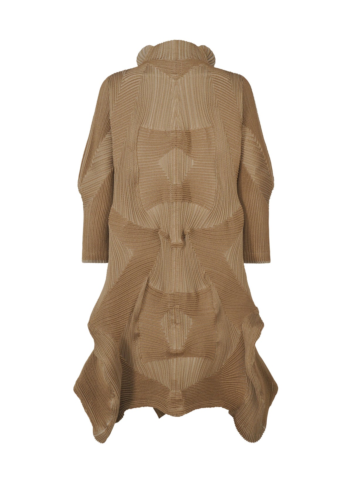 A detail shot of the A-POC ABLE ISSEY MIYAKE TYPE O 020 coat.