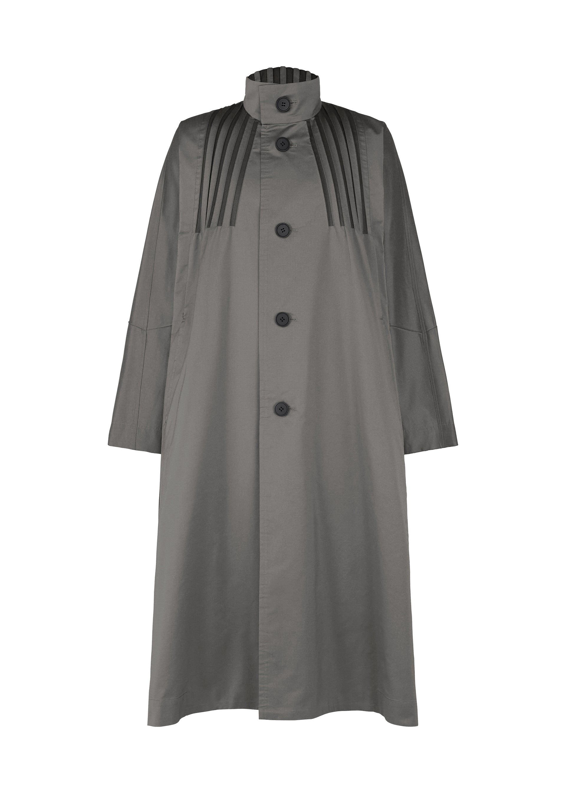 A product shot of the A-POC ABLE ISSEY MIYAKE TYPE S 001 1 coat in dark grey (14).