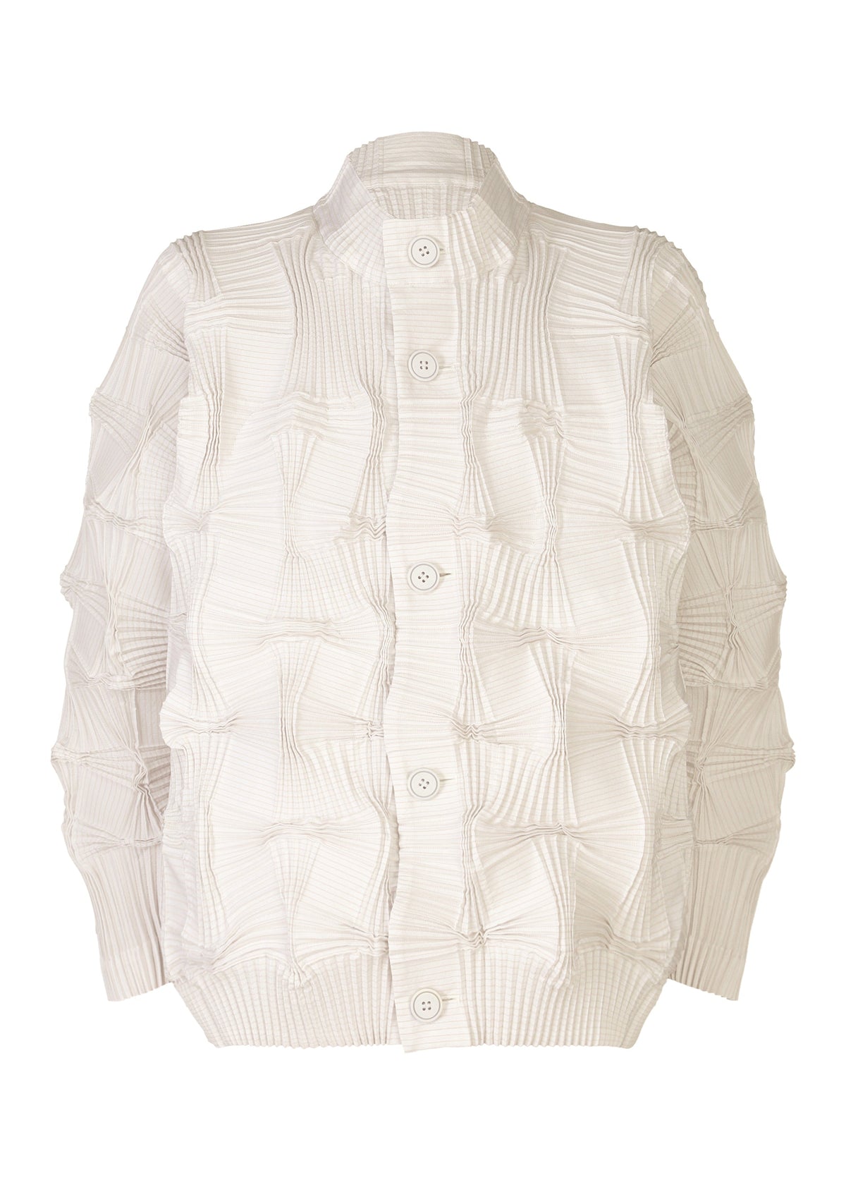 A product shot of the A-POC ABLE ISSEY MIYAKE TYPE O 018 clothing in white-hued (06).