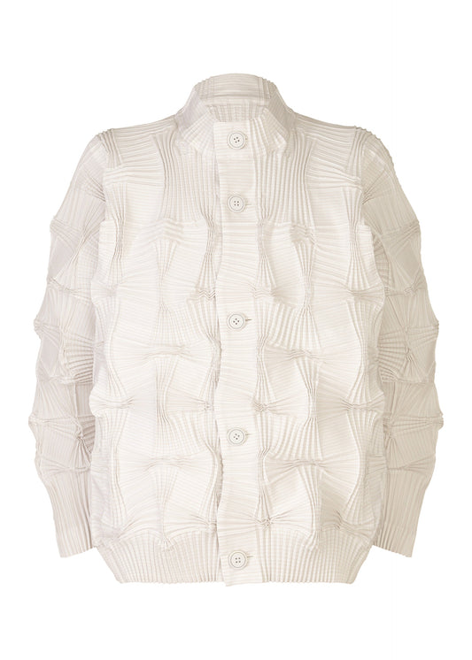 A product shot of the A-POC ABLE ISSEY MIYAKE TYPE O 018 clothing in white-hued (06).