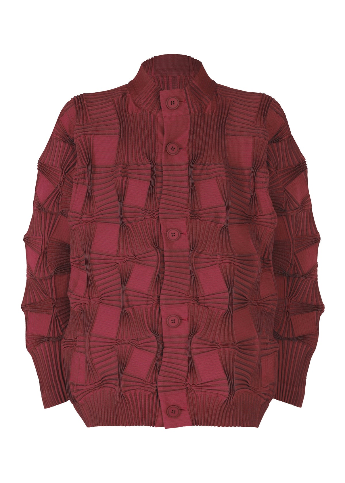 A product shot of the A-POC ABLE ISSEY MIYAKE TYPE O 018 clothing in rose red (25).