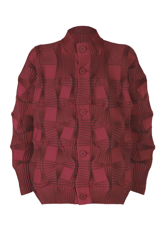 A product shot of the A-POC ABLE ISSEY MIYAKE TYPE O 018 clothing in rose red (25).