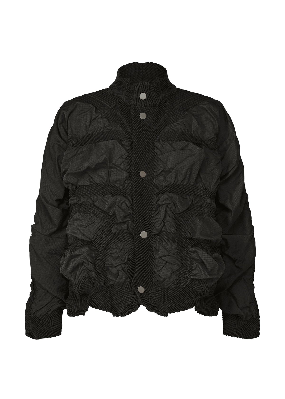 A product shot of the A-POC ABLE ISSEY MIYAKE TYPE O 021 jacket in black (15).