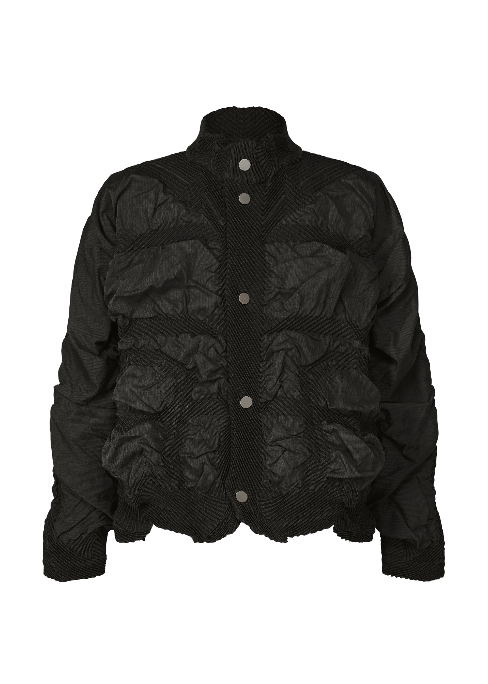A product shot of the A-POC ABLE ISSEY MIYAKE TYPE O 021 jacket in black (15).
