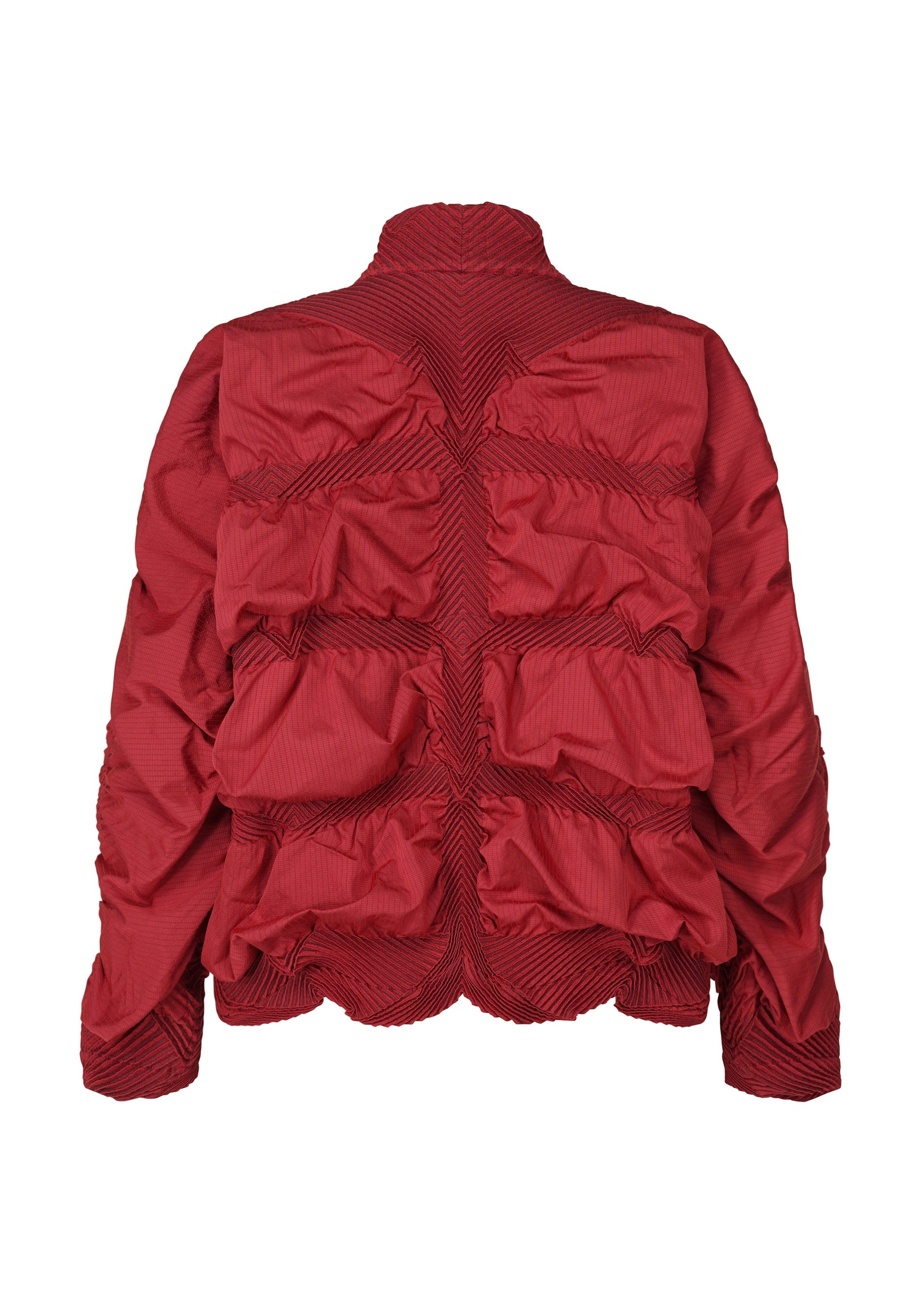 A detail shot of the A-POC ABLE ISSEY MIYAKE TYPE O 021 jacket.