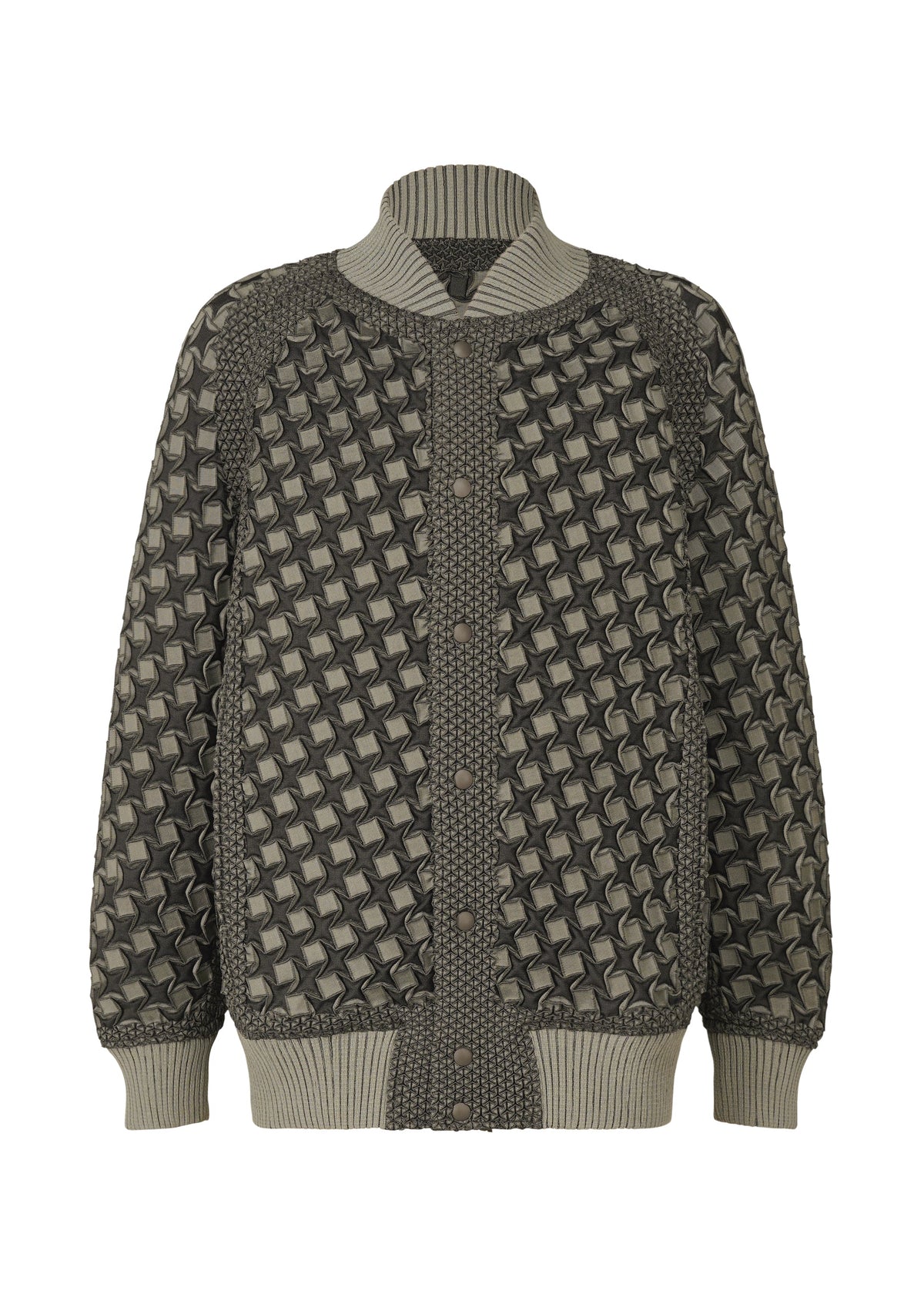 A product shot of the A-POC ABLE ISSEY MIYAKE TYPE O 001 jacket in greige (43).