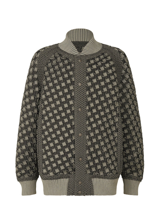 A product shot of the A-POC ABLE ISSEY MIYAKE TYPE O 001 jacket in greige (43).