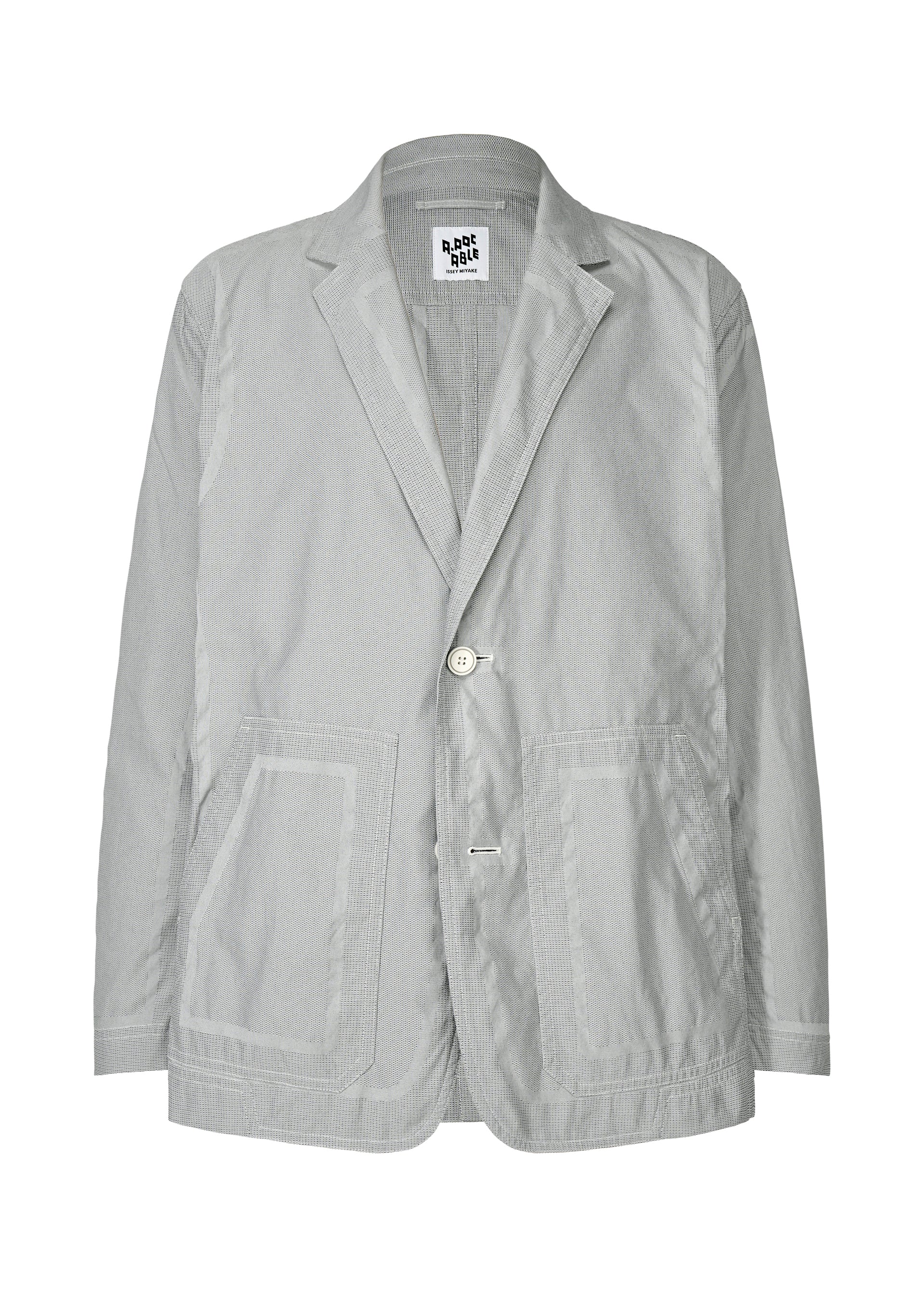 A product shot of the A-POC ABLE ISSEY MIYAKE TYPE U 001 jacket in light blue (71).