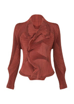 A product shot of the A-POC ABLE ISSEY MIYAKE TYPE O 003 jacket in red-hued (26).