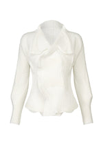A product shot of the A-POC ABLE ISSEY MIYAKE TYPE O 020 jacket in white (01).