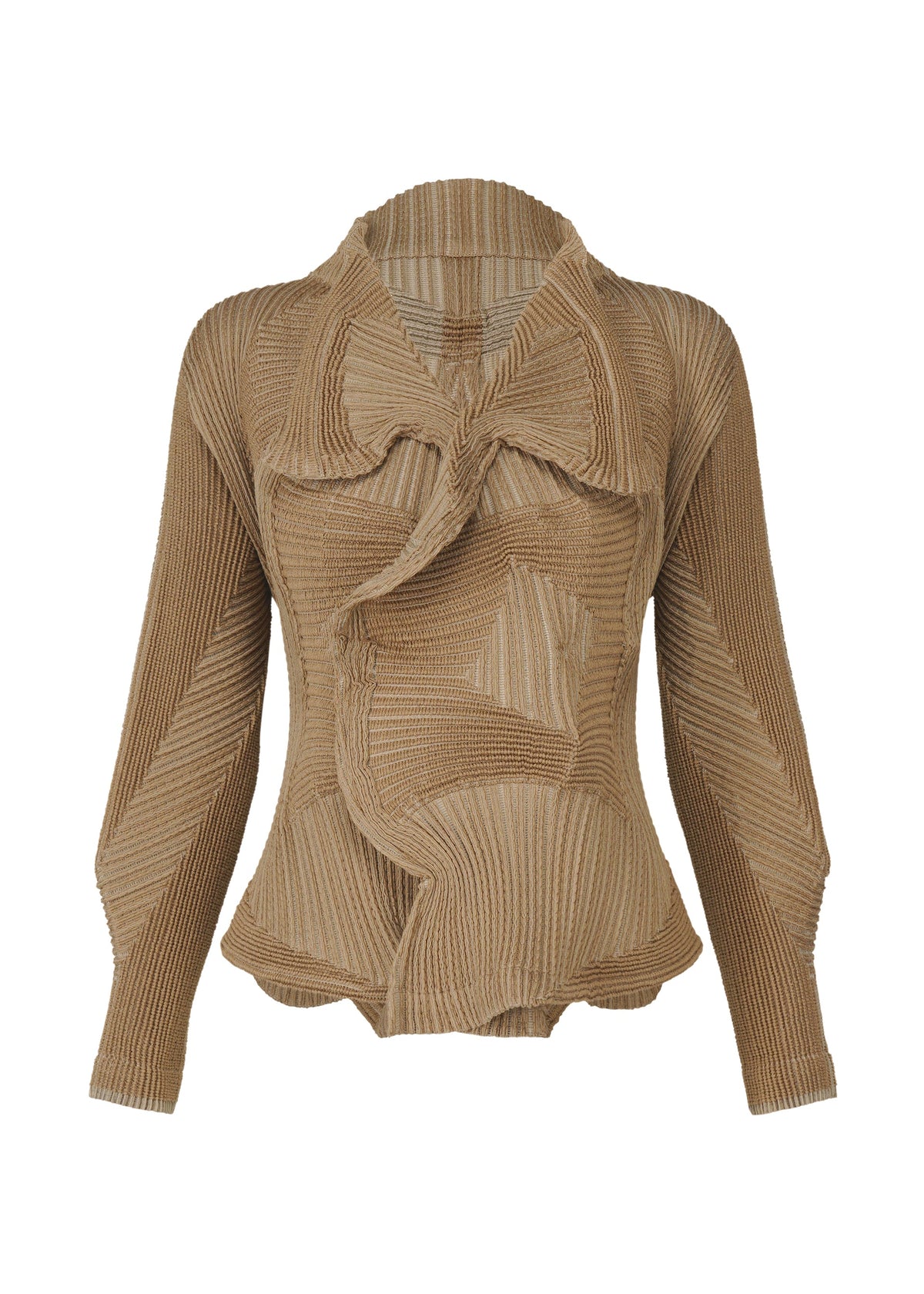 A product shot of the A-POC ABLE ISSEY MIYAKE TYPE O 020 jacket in beige (41).