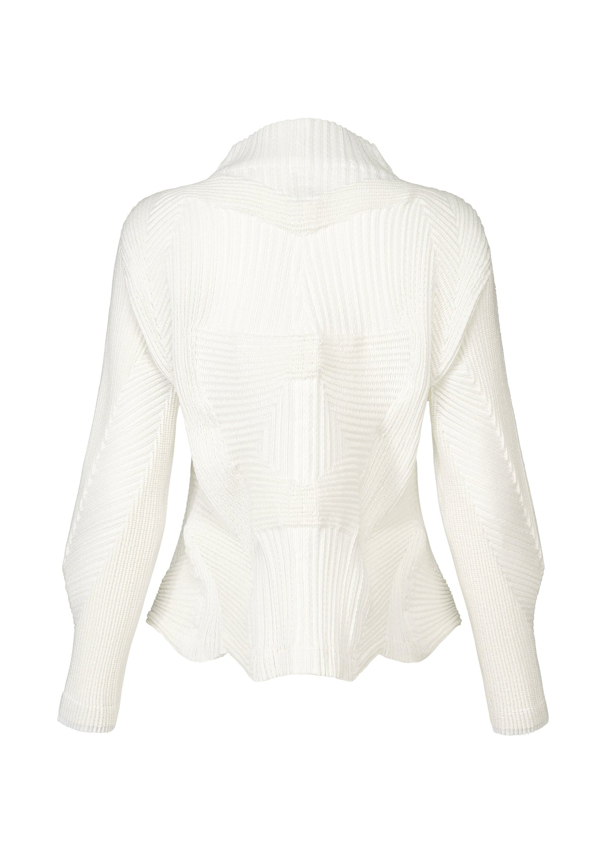 A detail shot of the A-POC ABLE ISSEY MIYAKE TYPE O 020 jacket.