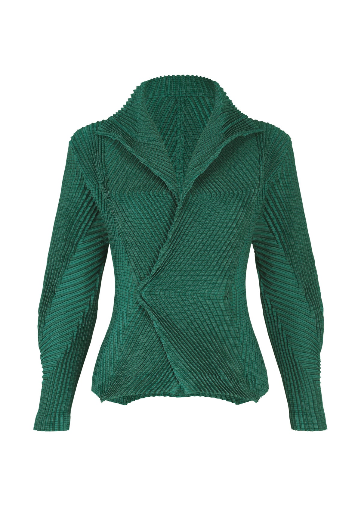 A product shot of the A-POC ABLE ISSEY MIYAKE TYPE O 007 jacket in green (62).