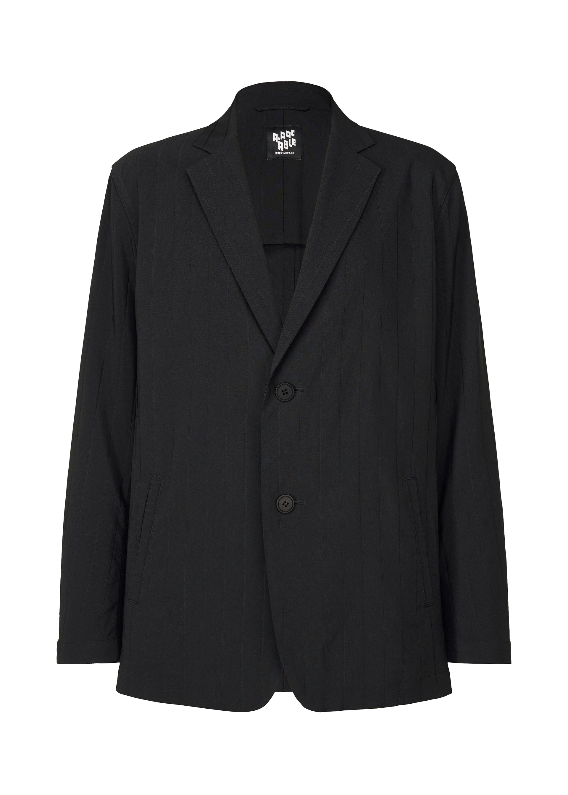 A product shot of the A-POC ABLE ISSEY MIYAKE TYPE I 007 jacket in black (15).