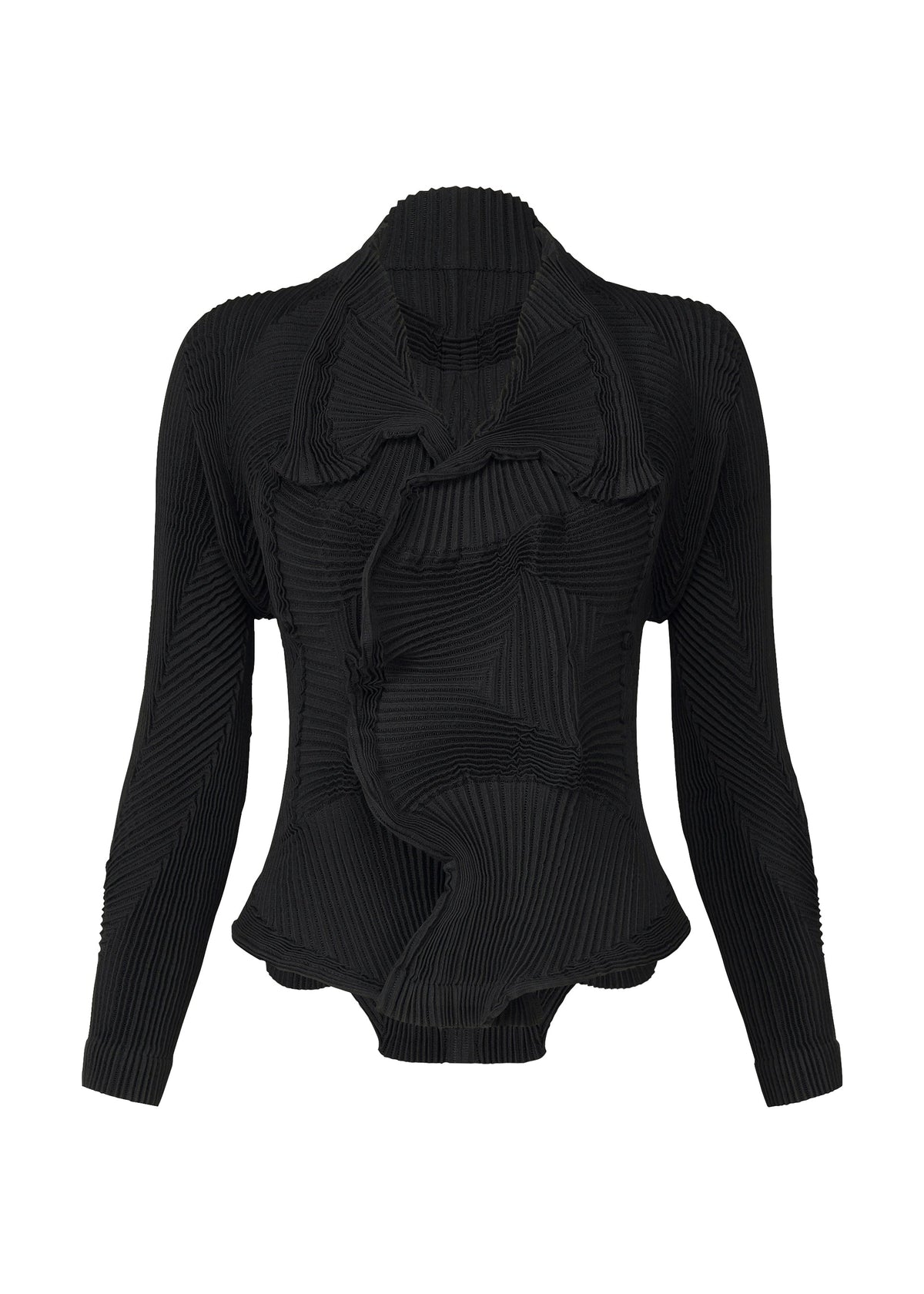 A product shot of the A-POC ABLE ISSEY MIYAKE TYPE I 008 jacket in black (15).