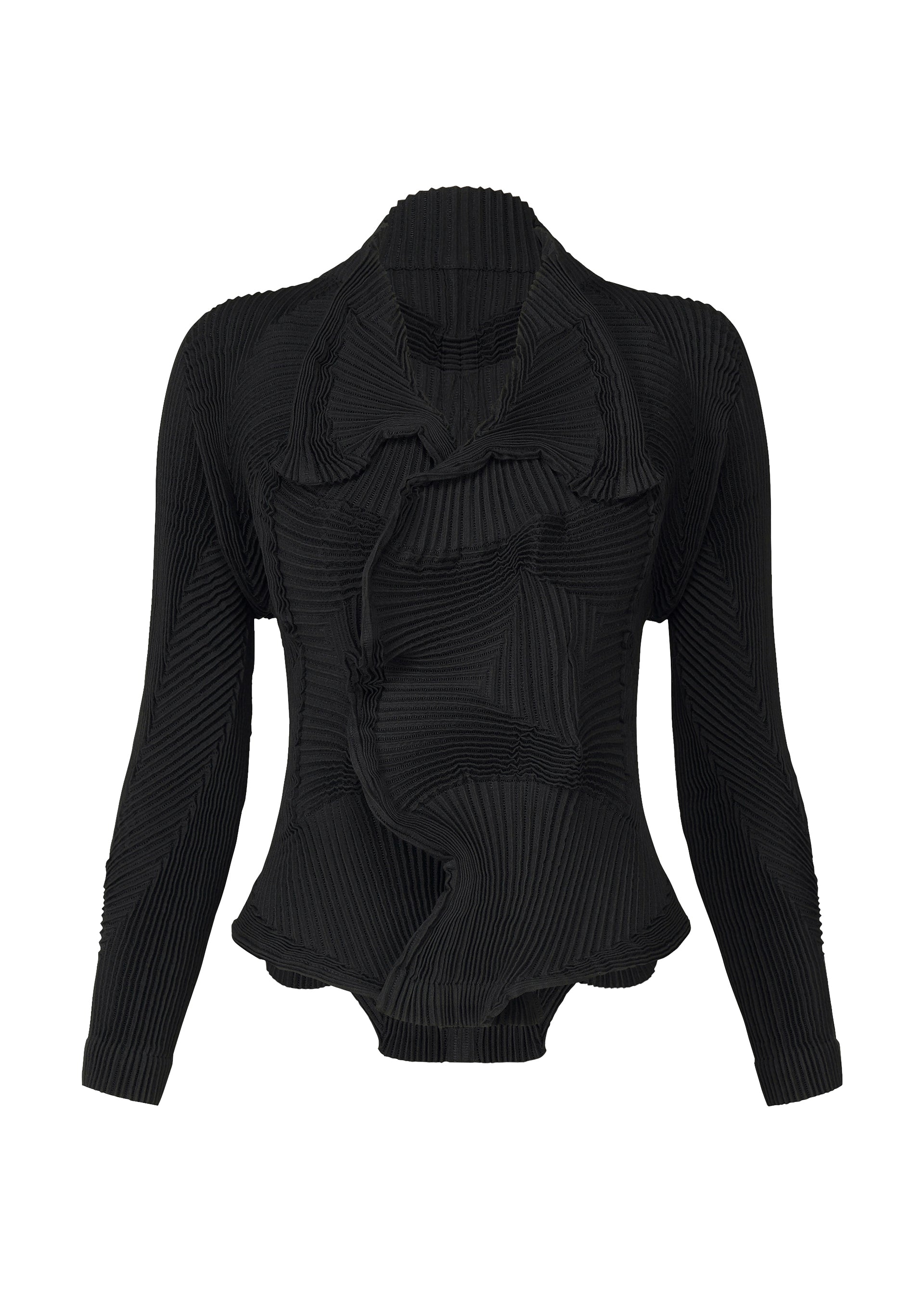 A product shot of the A-POC ABLE ISSEY MIYAKE TYPE I 008 jacket in black (15).