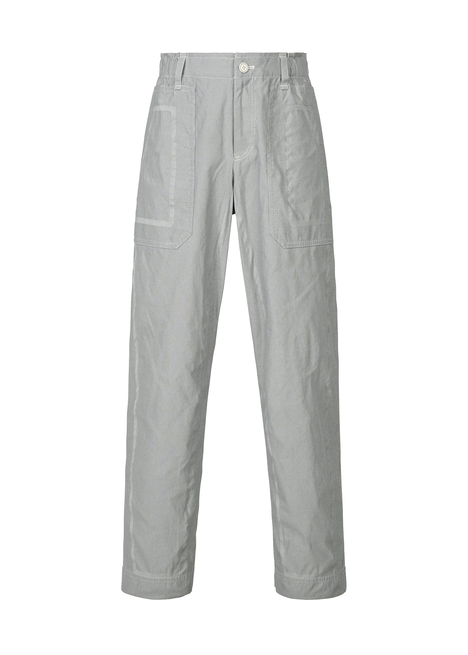 A product shot of the A-POC ABLE ISSEY MIYAKE TYPE U 001 trousers in light blue (71).