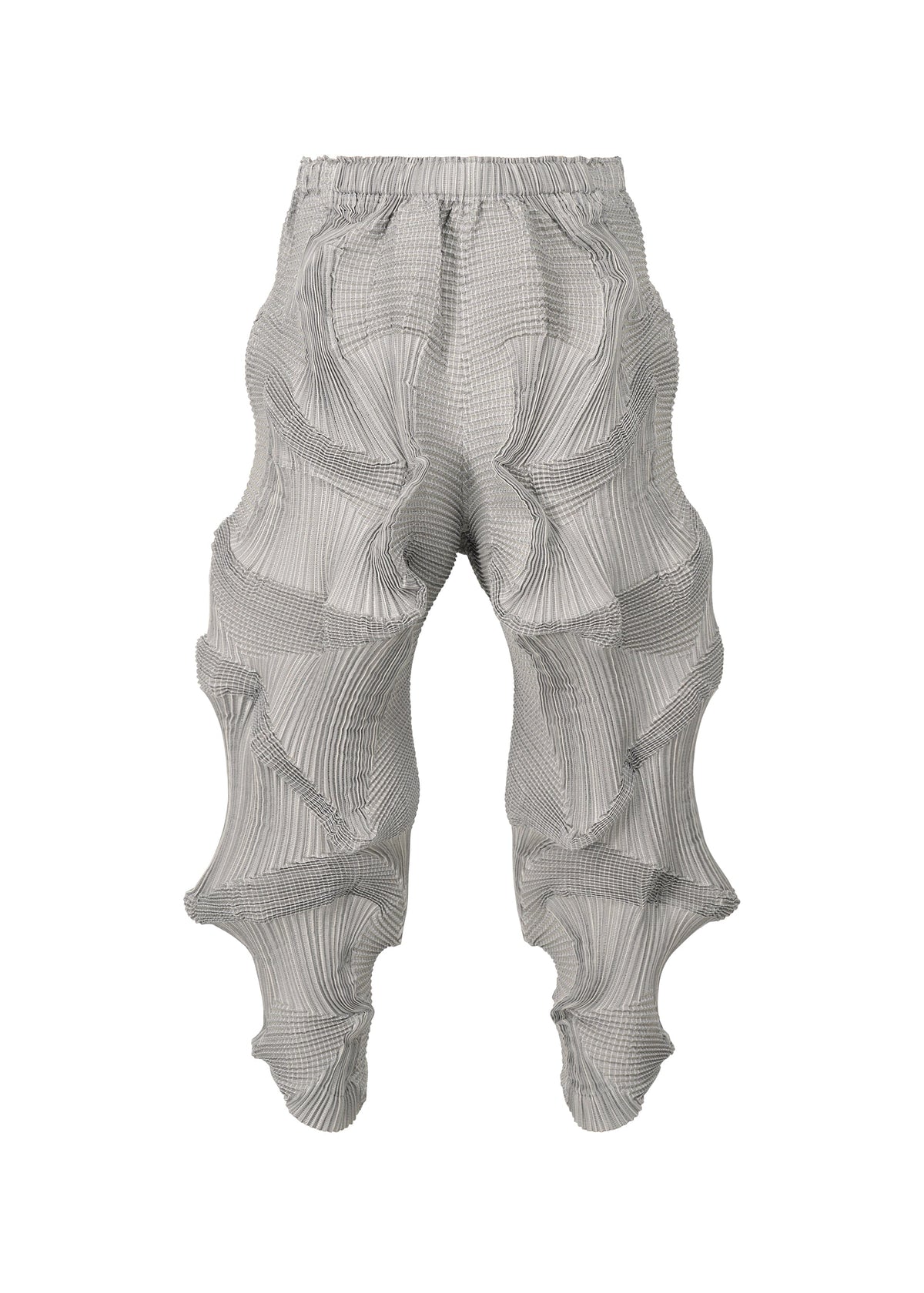 A product shot of the A-POC ABLE ISSEY MIYAKE TYPE O 003 trousers in grey-hued (16).