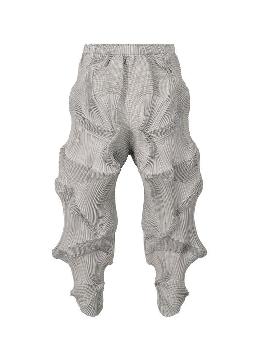A product shot of the A-POC ABLE ISSEY MIYAKE TYPE O 003 trousers in grey-hued (16).