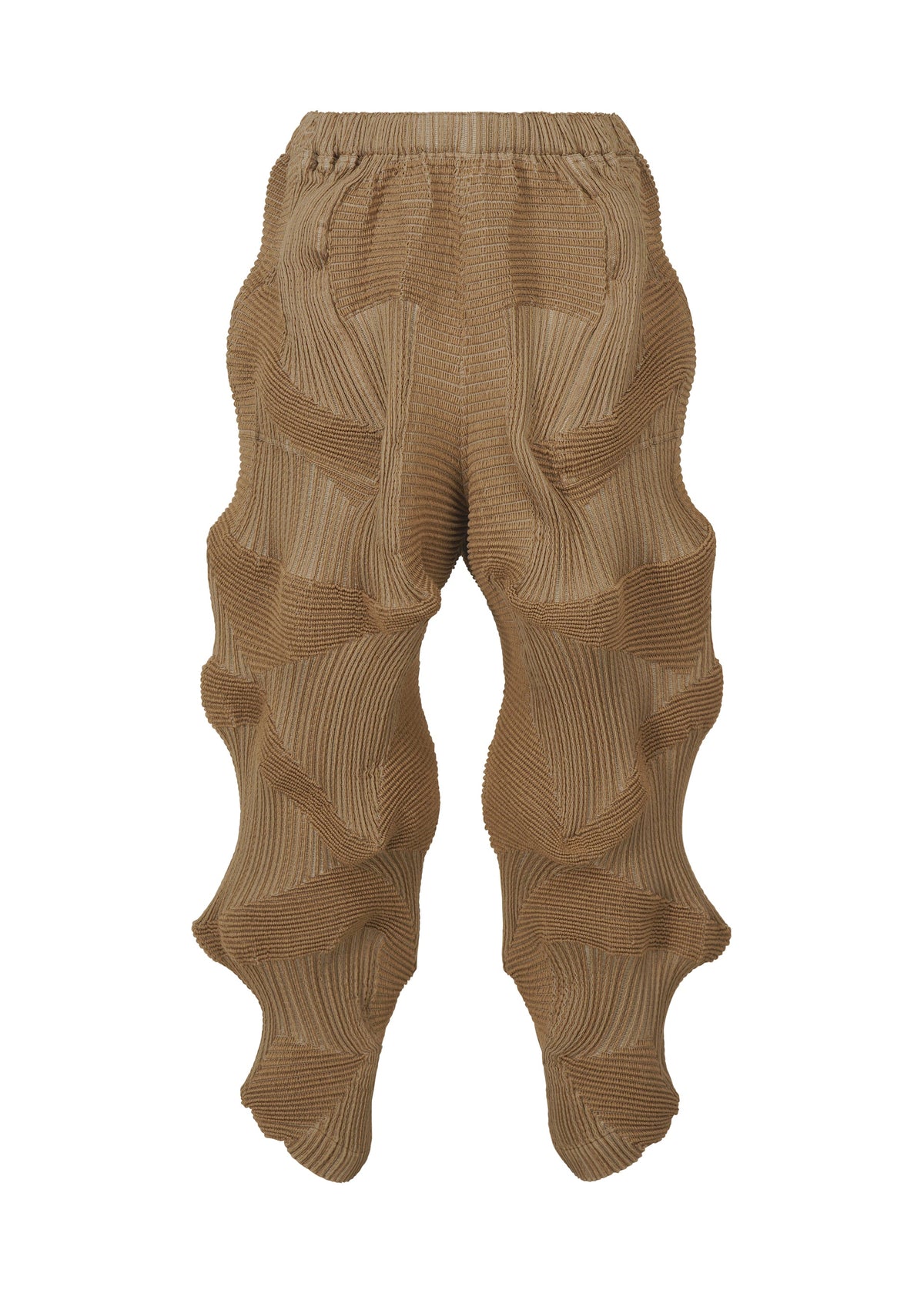 A product shot of the A-POC ABLE ISSEY MIYAKE TYPE O 020 trousers in beige (41).