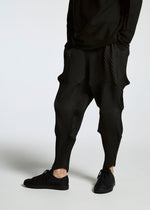 A model wears the A-POC ABLE ISSEY MIYAKE TYPE O 007 trousers.