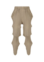A product shot of the A-POC ABLE ISSEY MIYAKE TYPE O 007 trousers in beige (41).