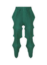A product shot of the A-POC ABLE ISSEY MIYAKE TYPE O 007 trousers in green (62).