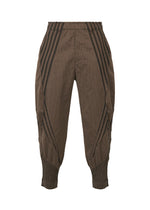 A product shot of the A-POC ABLE ISSEY MIYAKE TYPE S 001 3 trousers in brown-hued (47).