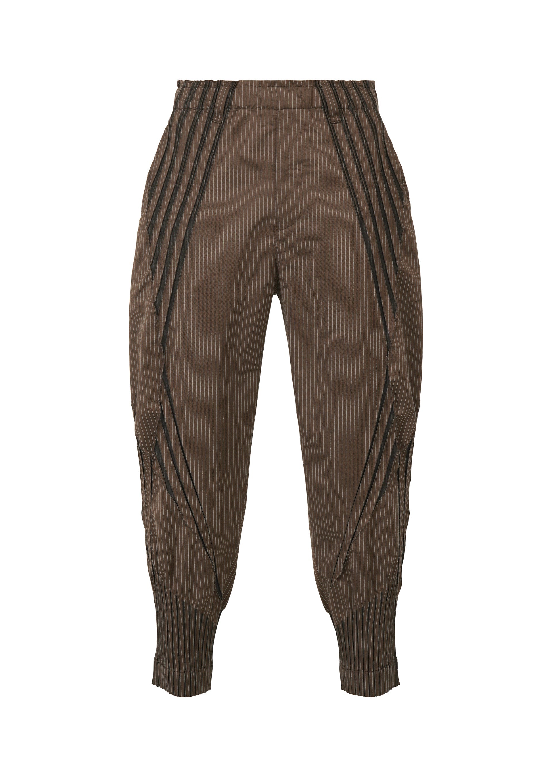 A product shot of the A-POC ABLE ISSEY MIYAKE TYPE S 001 3 trousers in brown-hued (47).