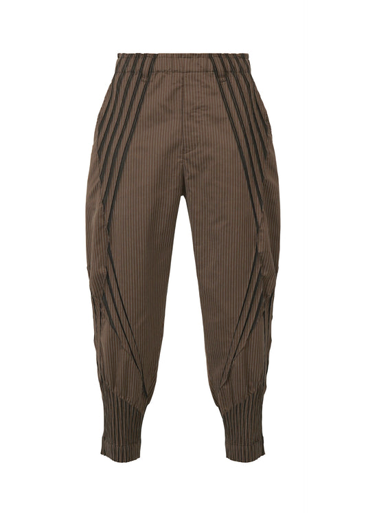 A product shot of the A-POC ABLE ISSEY MIYAKE TYPE S 001 3 trousers in brown-hued (47).