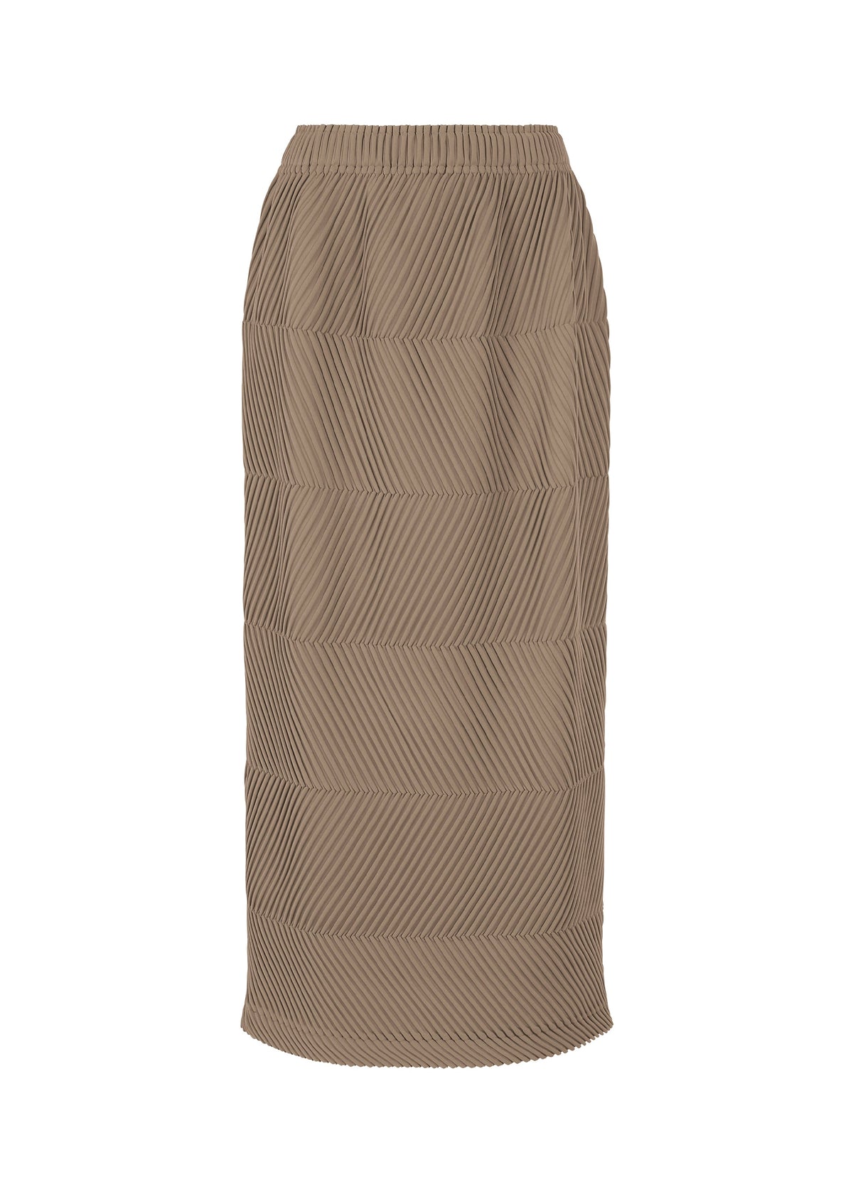 A product shot of the A-POC ABLE ISSEY MIYAKE TYPE P 004 skirt in dark beige (42).