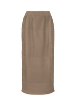 A product shot of the A-POC ABLE ISSEY MIYAKE TYPE P 004 skirt in dark beige (42).