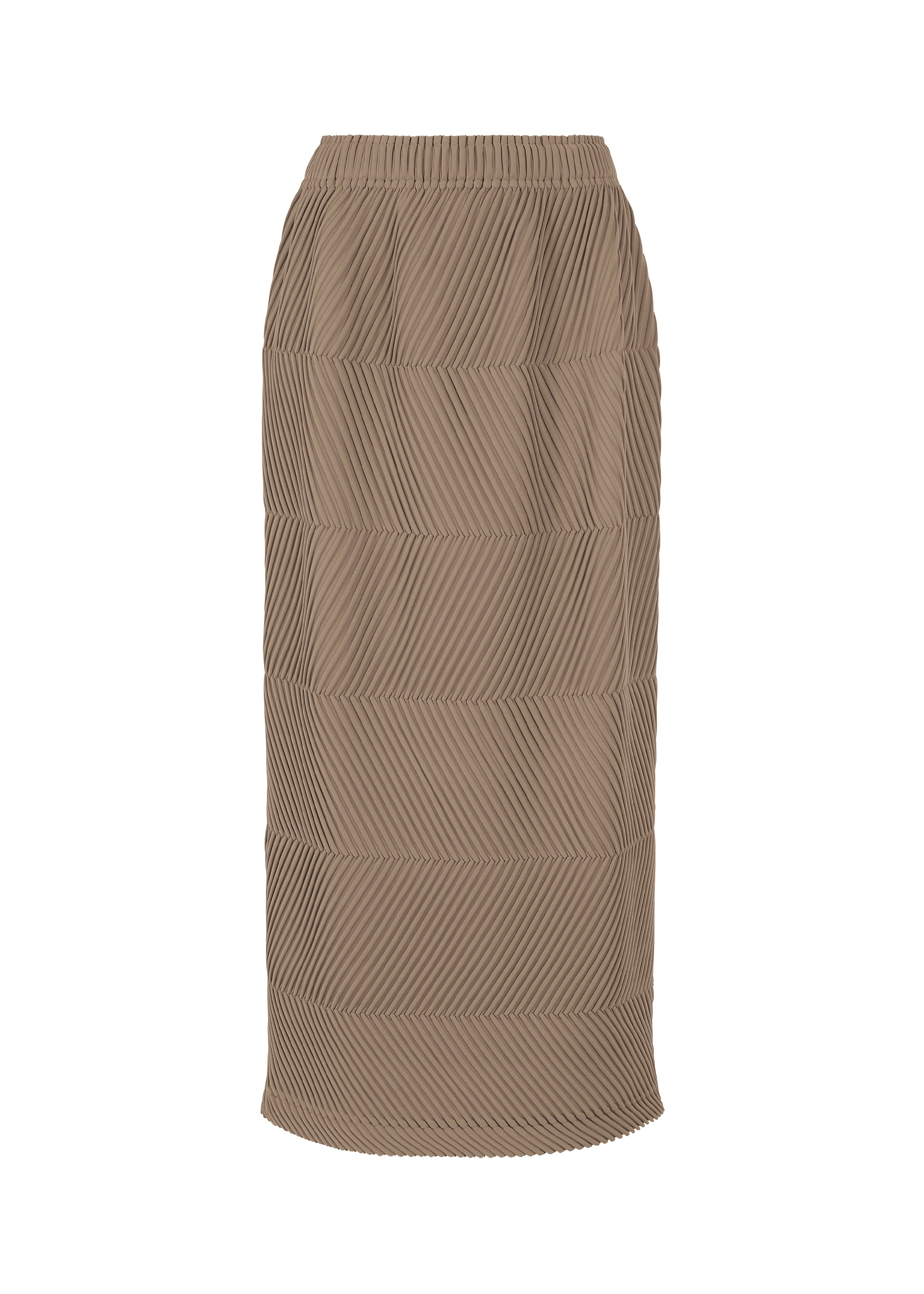 A product shot of the A-POC ABLE ISSEY MIYAKE TYPE P 004 skirt in dark beige (42).