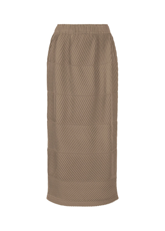 A product shot of the A-POC ABLE ISSEY MIYAKE TYPE P 004 skirt in dark beige (42).