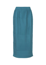 A product shot of the A-POC ABLE ISSEY MIYAKE TYPE P 004 skirt in turquoise blue (73).