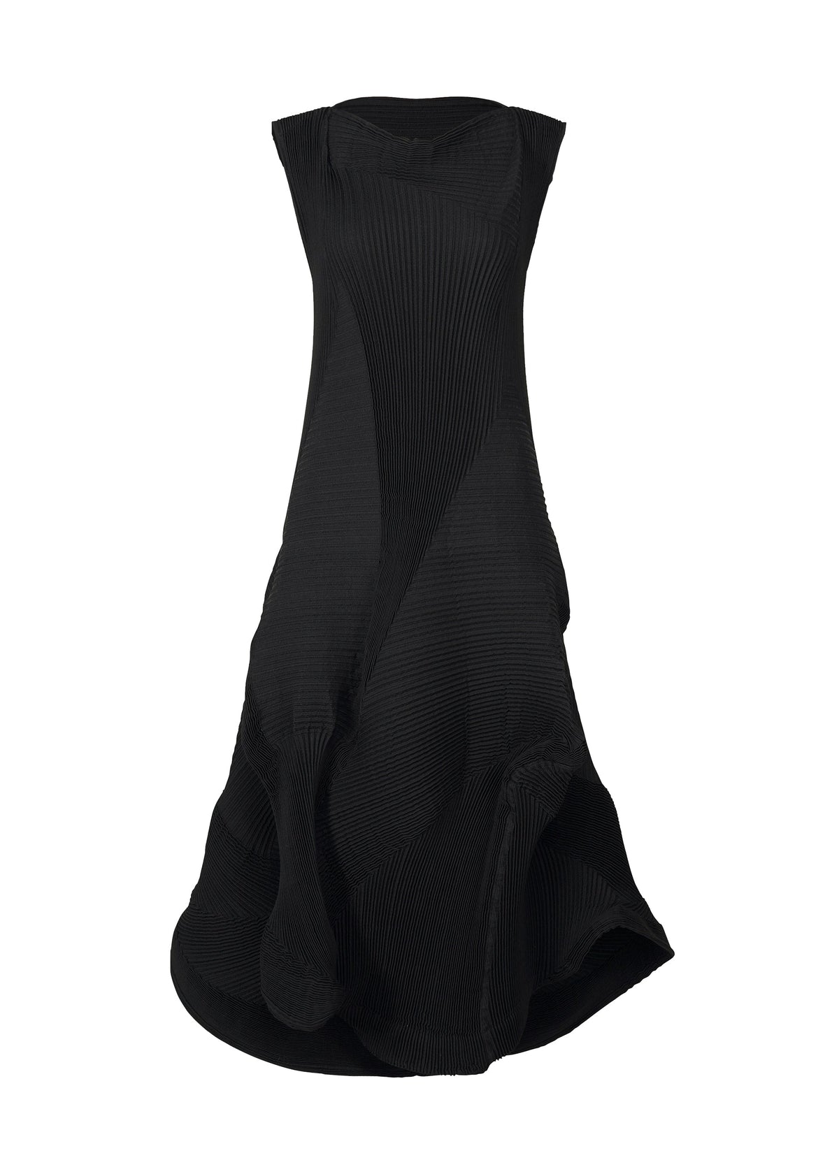 A product shot of the A-POC ABLE ISSEY MIYAKE TYPE I 008 dress in black (15).