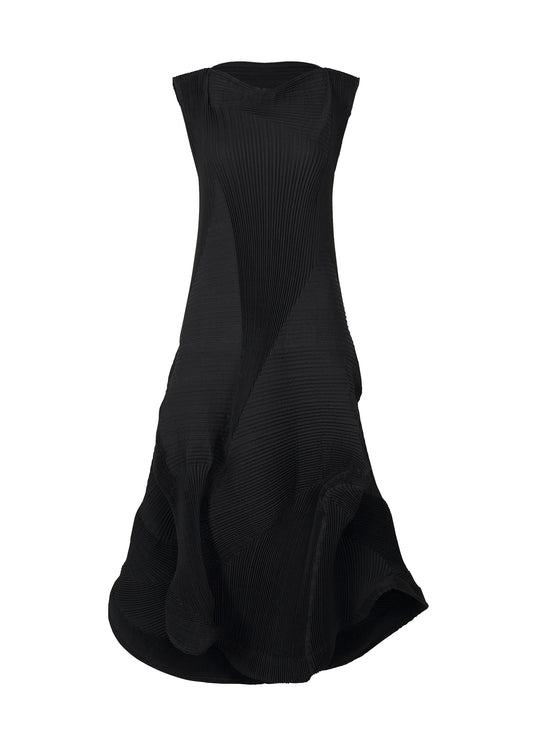 A product shot of the A-POC ABLE ISSEY MIYAKE TYPE I 008 dress in black (15).