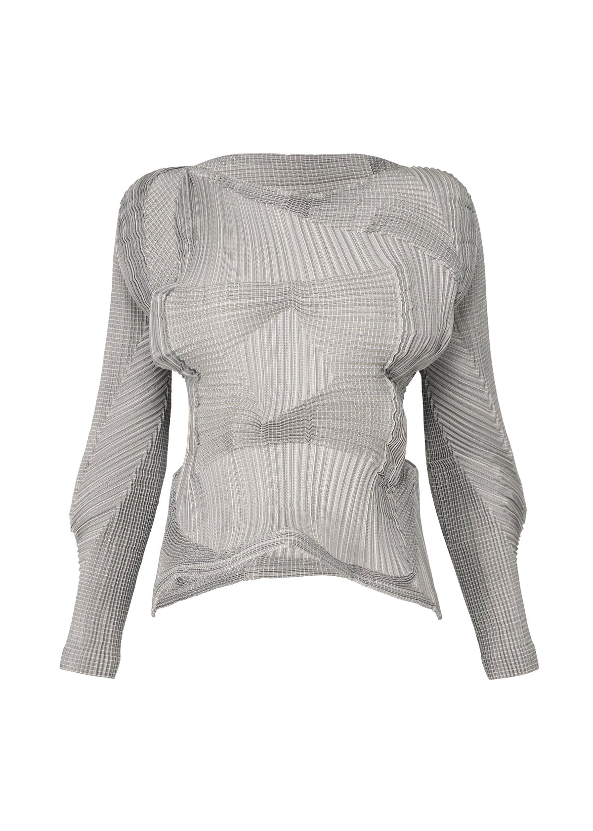 A product shot of the A-POC ABLE ISSEY MIYAKE TYPE O 003 shirt in grey-hued (16).