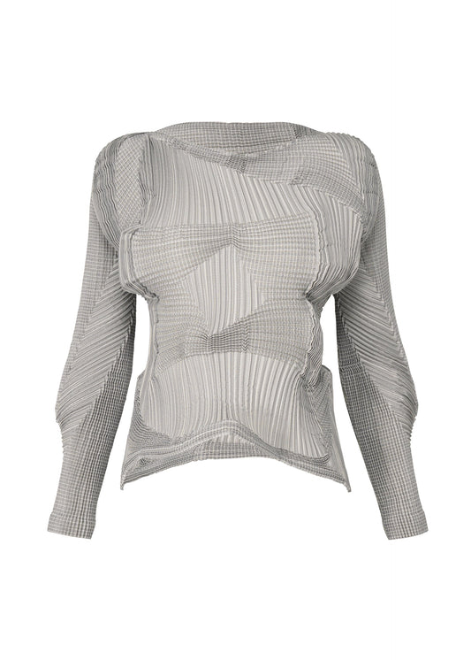 A product shot of the A-POC ABLE ISSEY MIYAKE TYPE O 003 shirt in grey-hued (16).